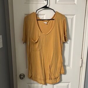 White Crow Mustard Short Sleeve Tee